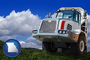 a heavy-duty truck - with Missouri icon