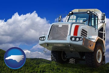 a heavy-duty truck - with North Carolina icon
