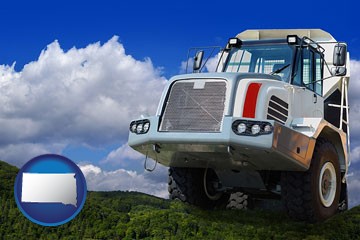 a heavy-duty truck - with South Dakota icon